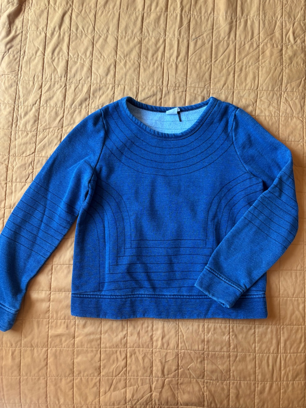 Anthropologie denim sweatshirt size small